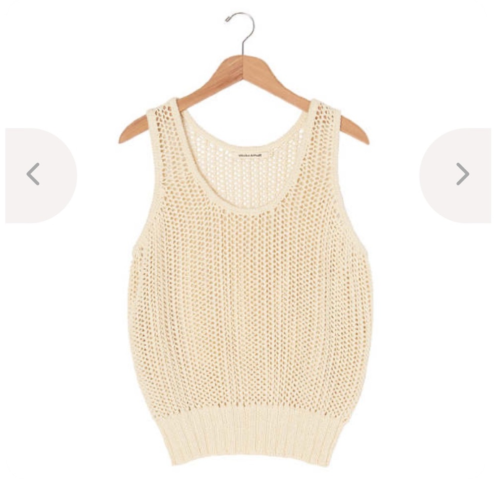 Misha & Puff Net tank in Cream